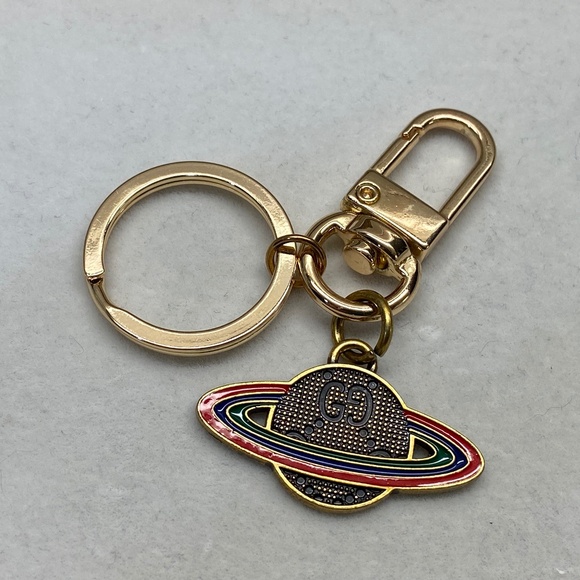 Upcycled GUCCI Planet Keychain - Picture 1 of 2
